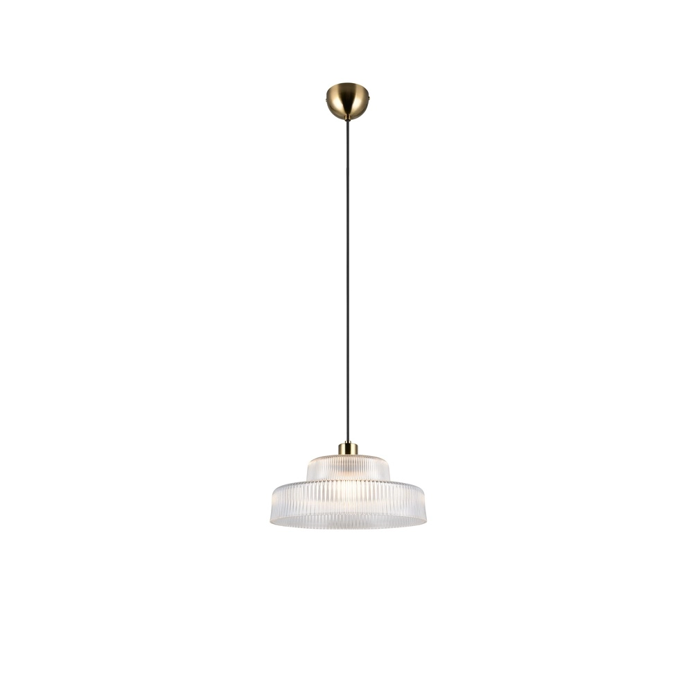 Klassische Pendellampe Abella Transparentes Glas Trio 4017807677706