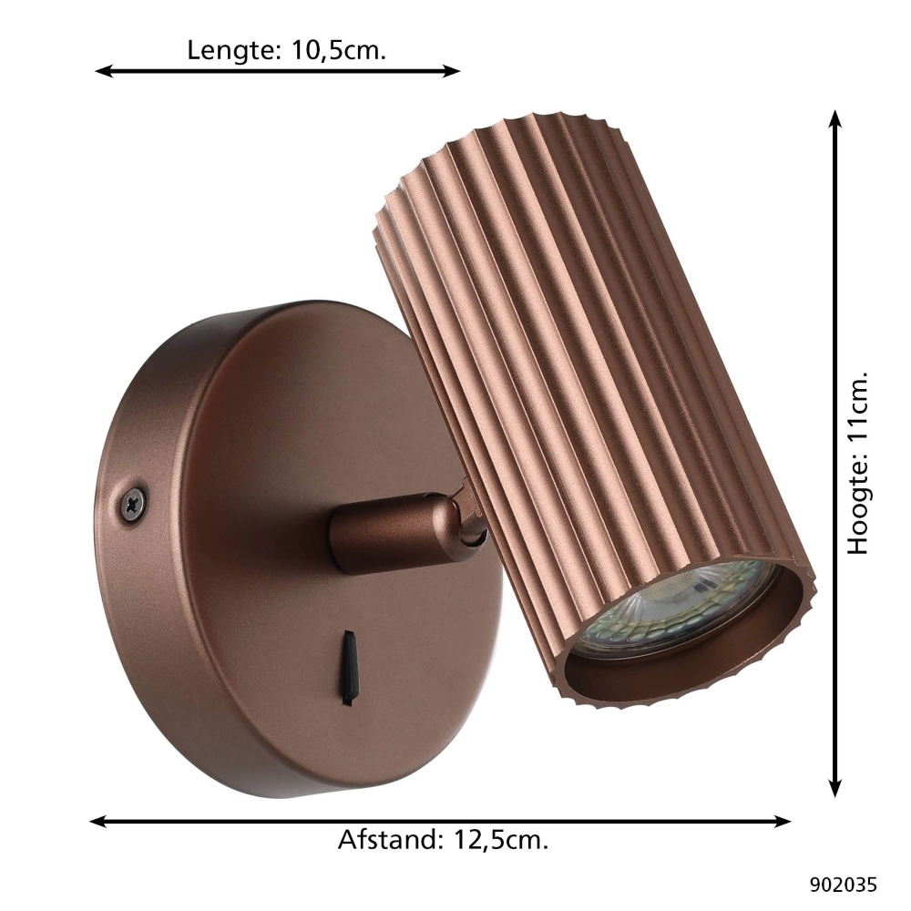 Aufputz-Spot Portillo Nur Bronze Eglo 9008606360567