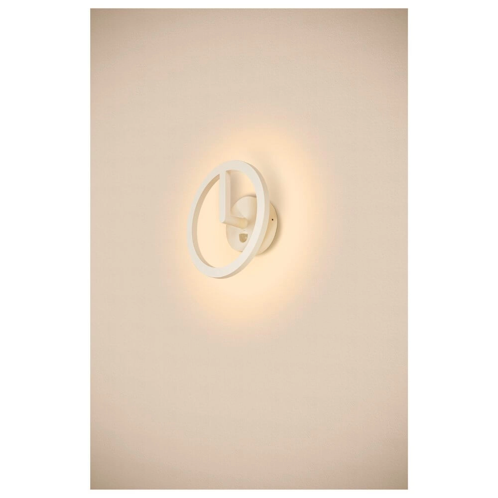 Schlanke Außenlampe Q-Ring mit Sensor - weiß SLV 4024163290739