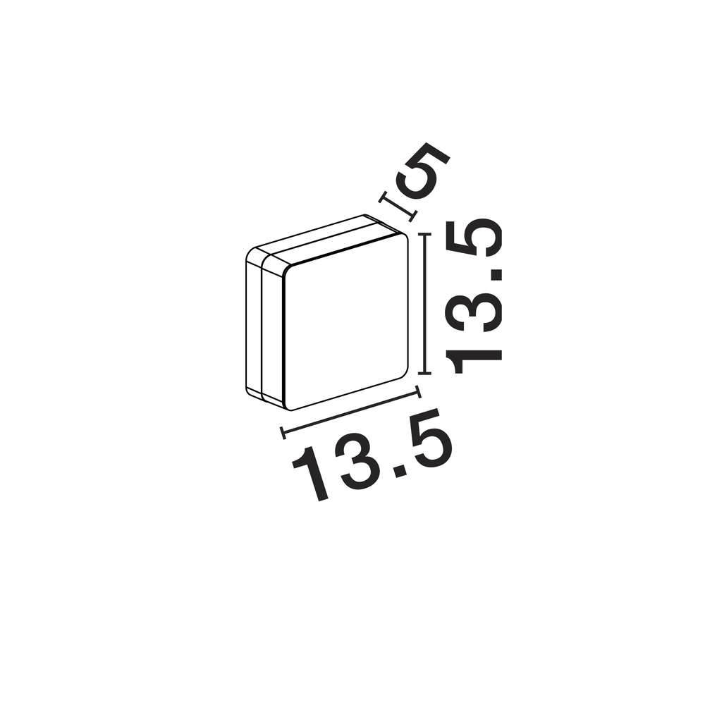 Quadratische Wandleuchte Oono anthrazit Lyora 5212017477187