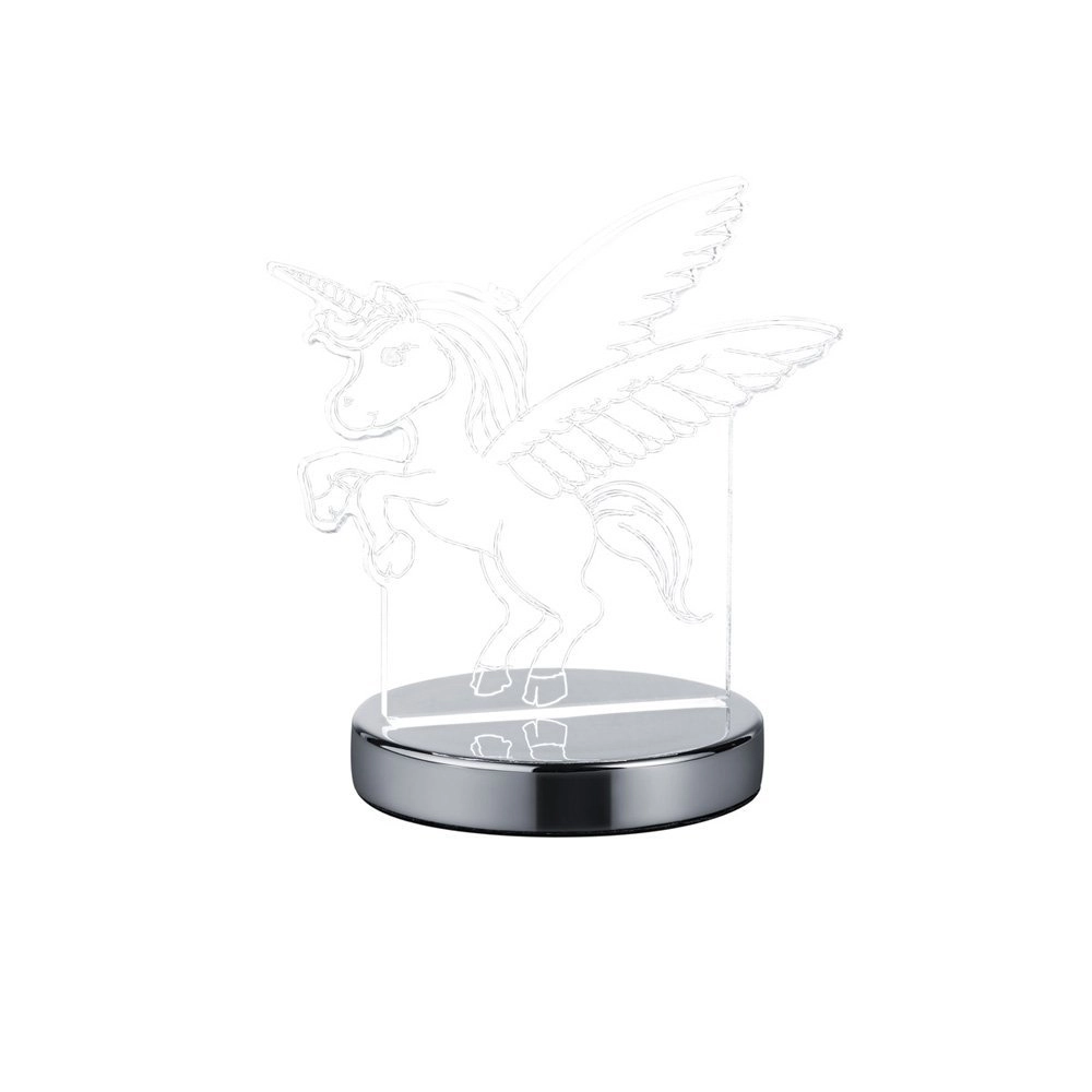 LED Tischlampe Karo Unicorn Einhorn Trio 4017807358902
