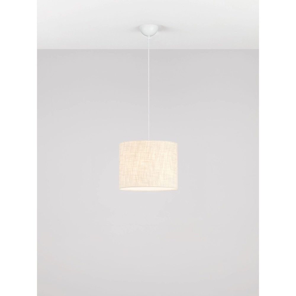 Leinen-Pendellampe Karen Ø 30cm Lyora 5212017493941