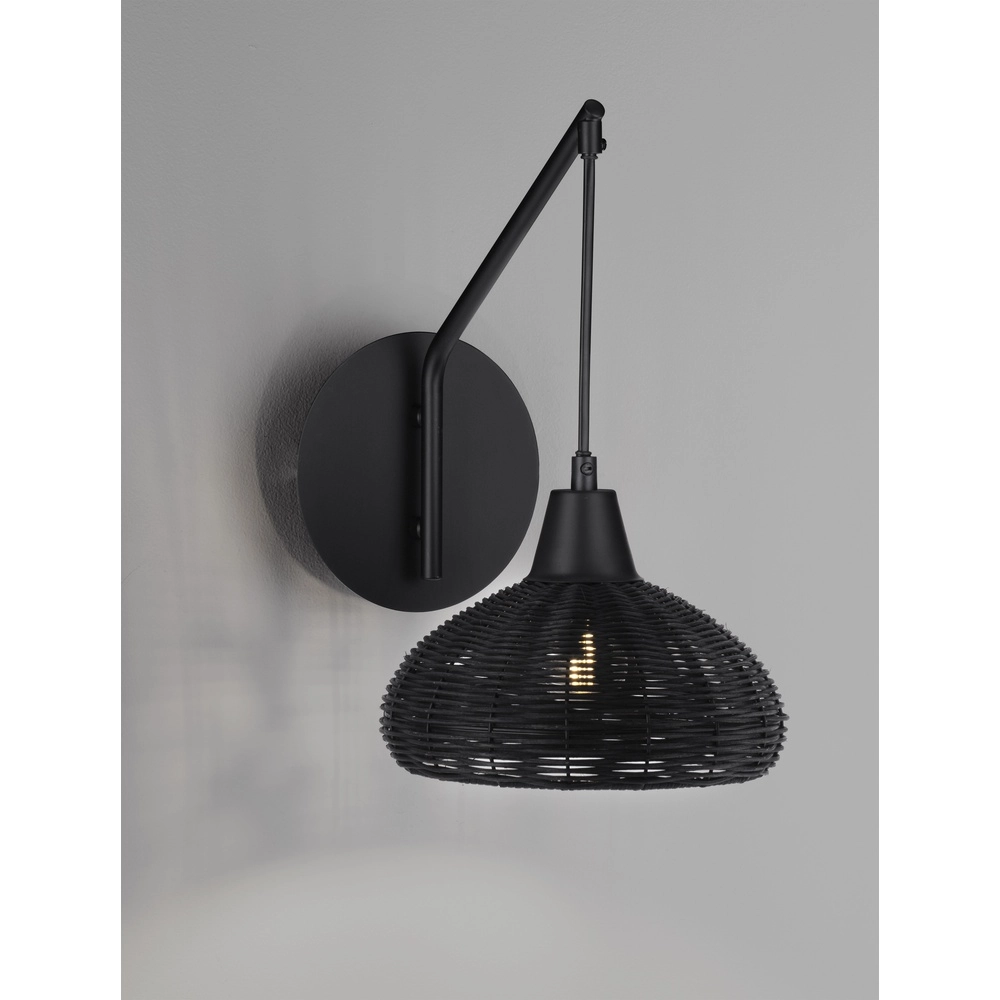 Wandleuchte Fado schwarz Lyora 5212017453020