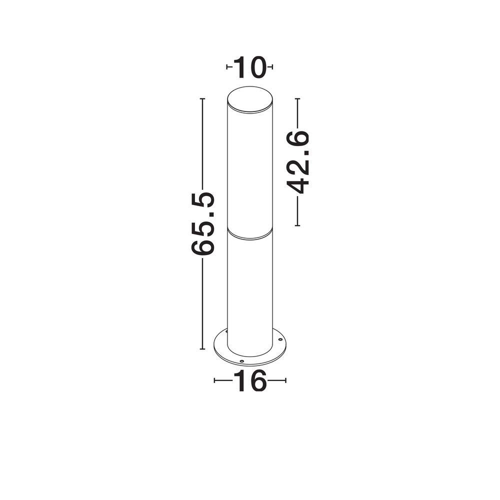 Schlanke Wegebeleuchtung Iman 65,5 cm Lyora 5212017472427