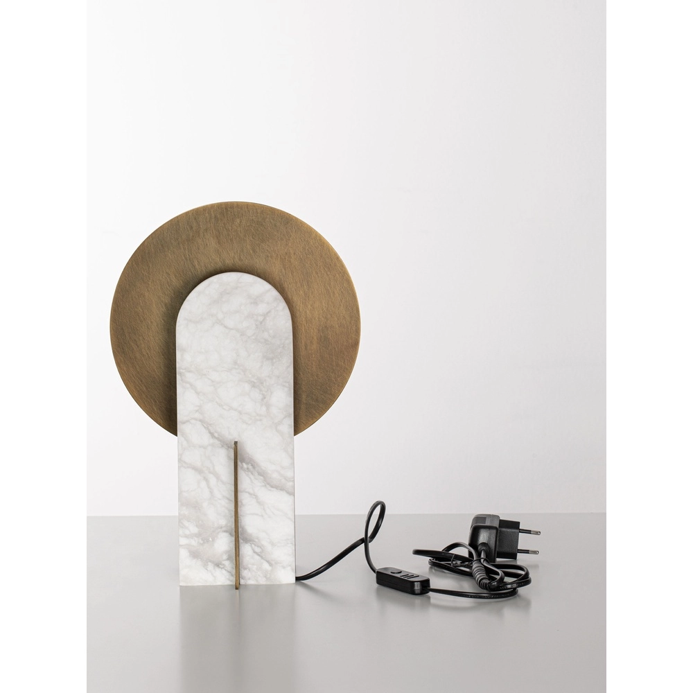 Design-Tischlampe Aviel Antikes Messing Lyora 5212063503809