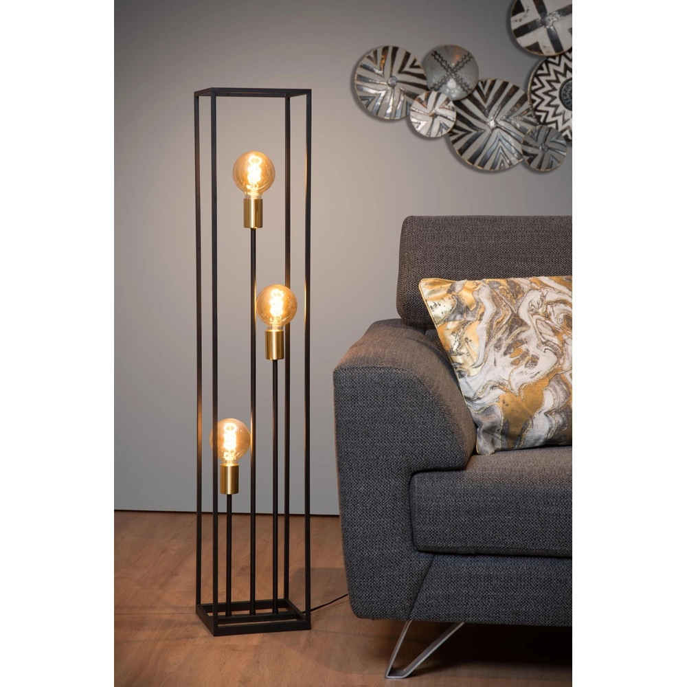 Stehlampe Ruben Schwarz Lucide 5411212000200