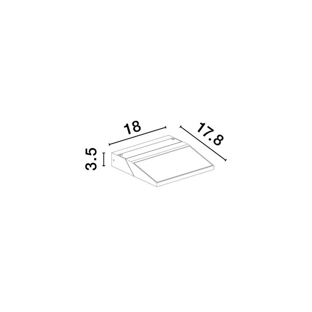 Solar-Wandleuchte Prim anthrazit Lyora 5212017432667