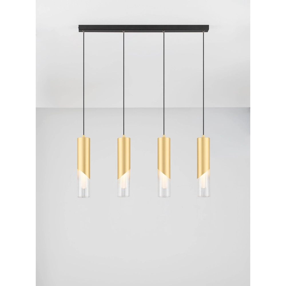 Design-Pendellampe Modesto 4-Licht Gold Lyora 5212063501461