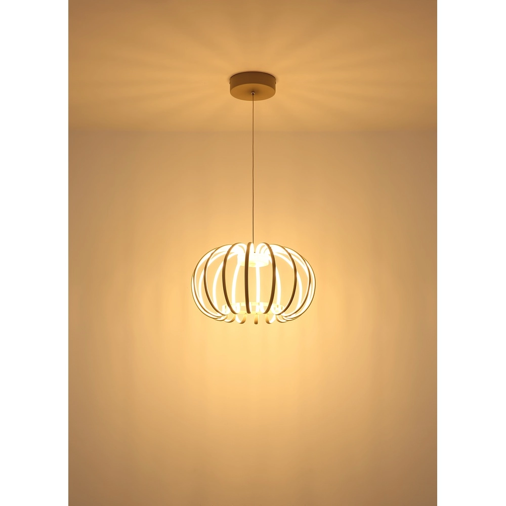 Pendelleuchte Ribbon sandbraun Globo 9007371578306