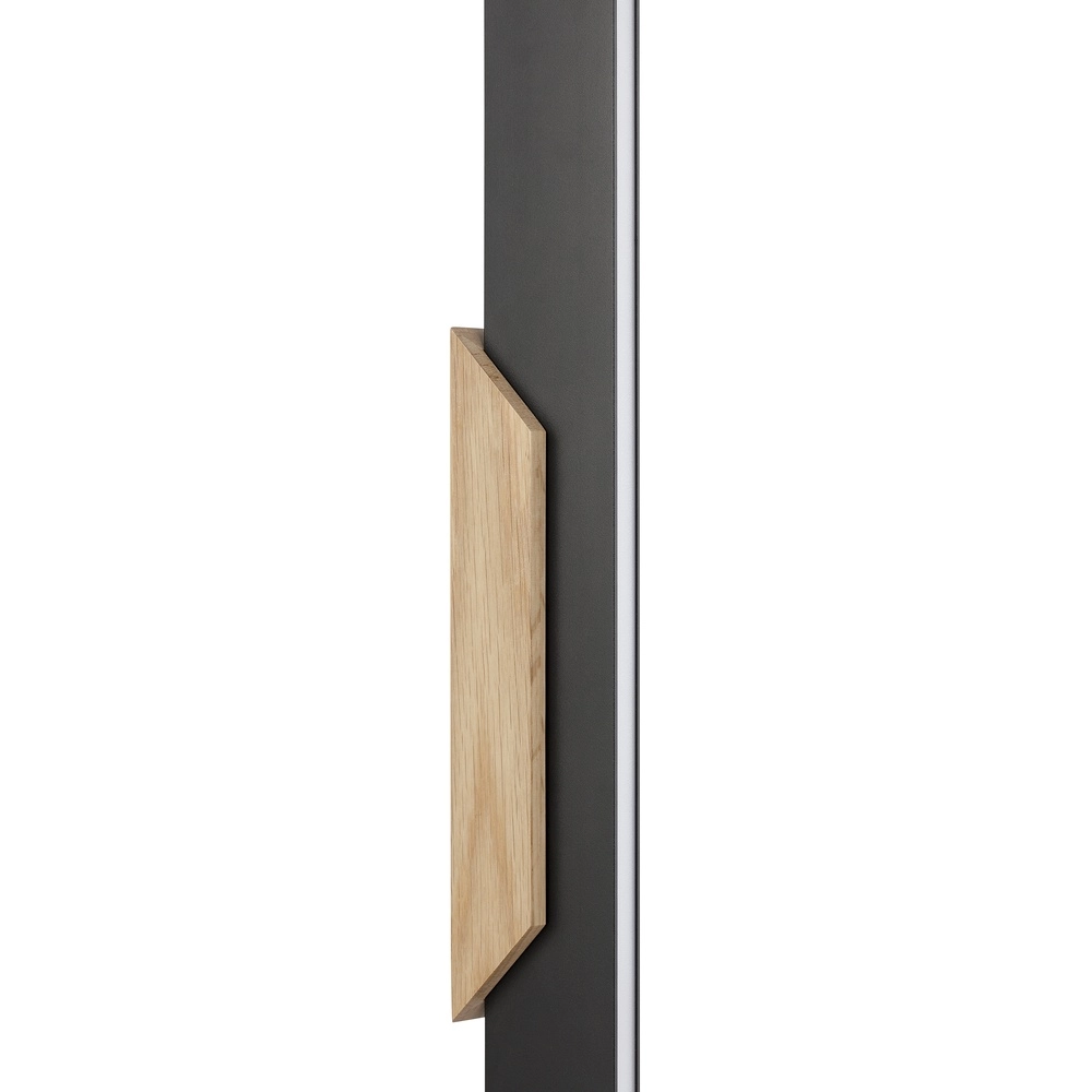 Design-Tischlampe Arcus Schwarz mit Holz Brilliant 4004353463525
