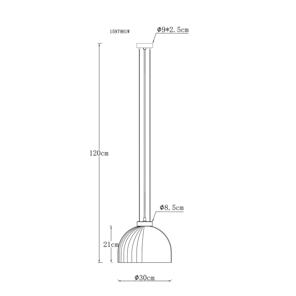 Pendellampe Swanson weiße Ø 30cm Globo 9007371589999