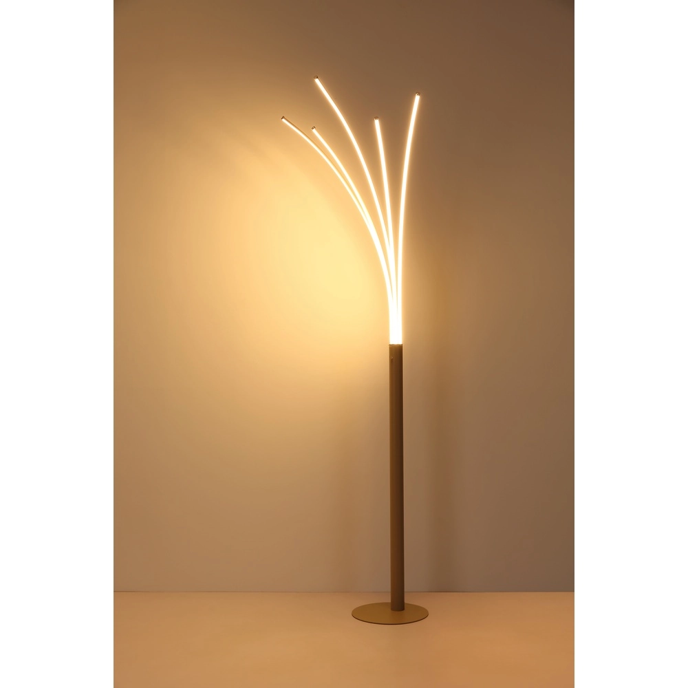 Design-Stehlampe Bizzy Sandbraun Globo 9007371578405