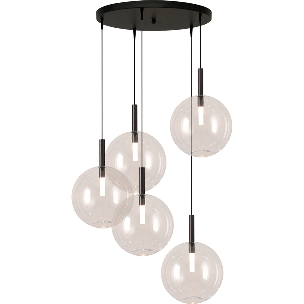 5L Vide Pendellampe Lido Ball mit Ø 24 cm klarem Glas Masterlight 8718121335490