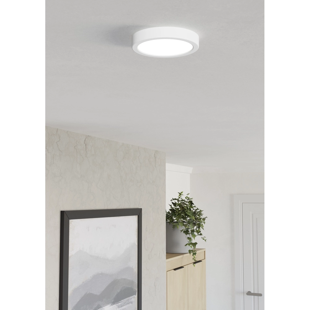 LED-Deckenlicht Fueva 6 rund – weiß – Ø 16,6 cm Eglo 9008606330140