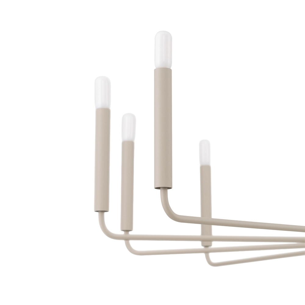 Moderner Kronleuchter Orto sandbraun Ø 103 cm Lyora 5903139125260