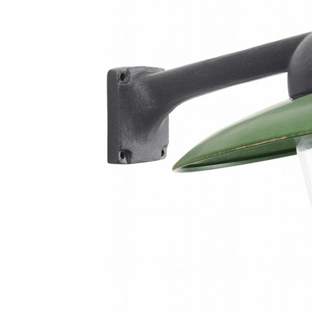 Industrie Außenlampe Fabrique Anthrazit mit Retrogrün KS 8714732118897