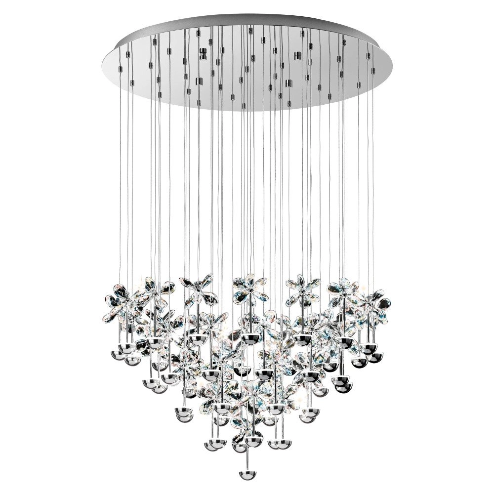 Pendelleuchte Pianopoli 43 Lichter 78 cm grau