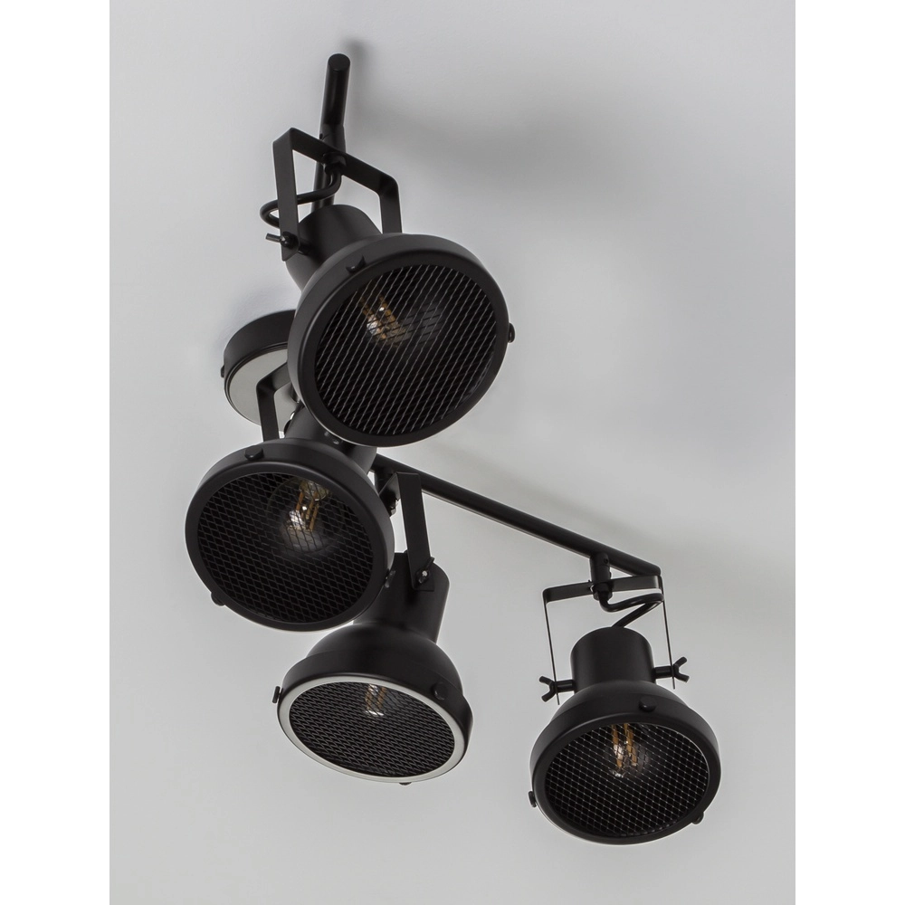 Deckenlampe Ruvi 4-flammig schwarz Lyora 5212017446381