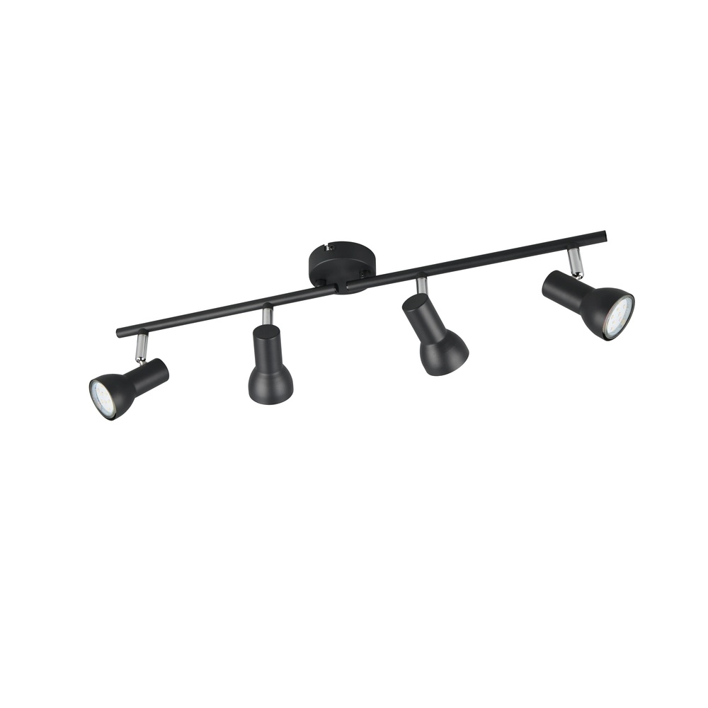 Deckenlampe Cantar schwarz 4-flammig Trio 4017807615944