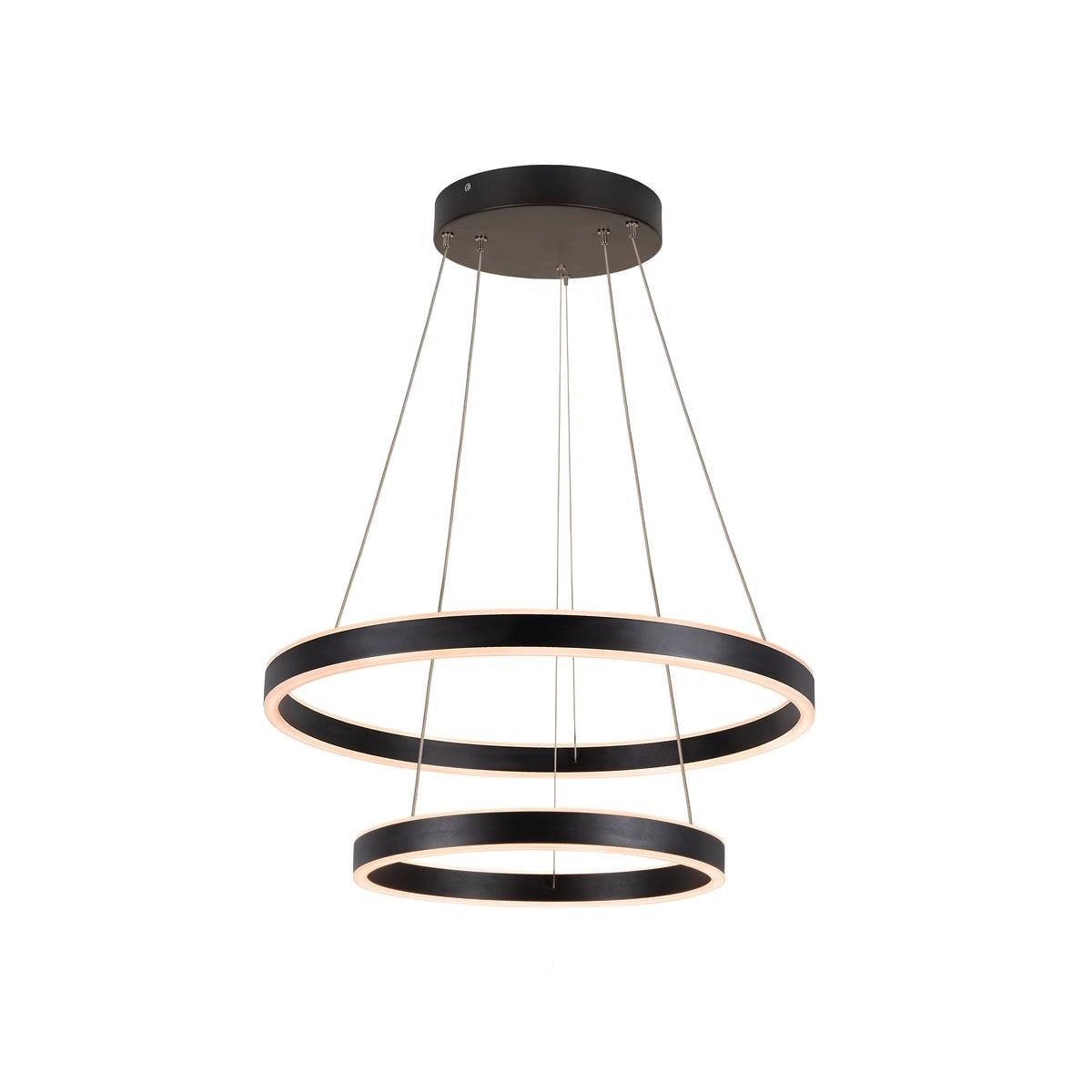 LED Hängelampe One 2-Ringe Ø 60 cm schwarz SLV 4024163249157