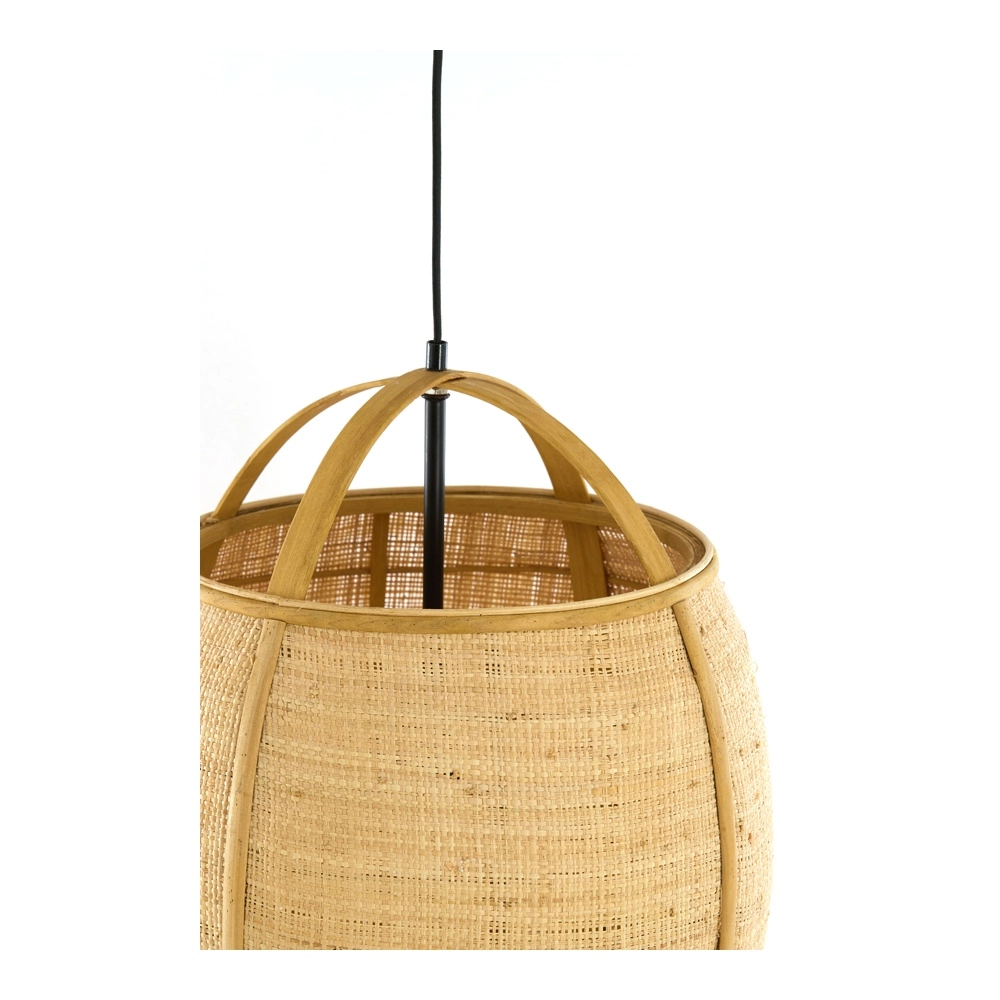 Land-Pendellampe Bozona hellbraun Ø 38,5 cm Light & Living 8717807843960