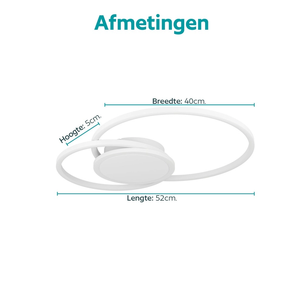 Design-Deckenlampe Amandolo 2 Weiß Eglo 9008606391486
