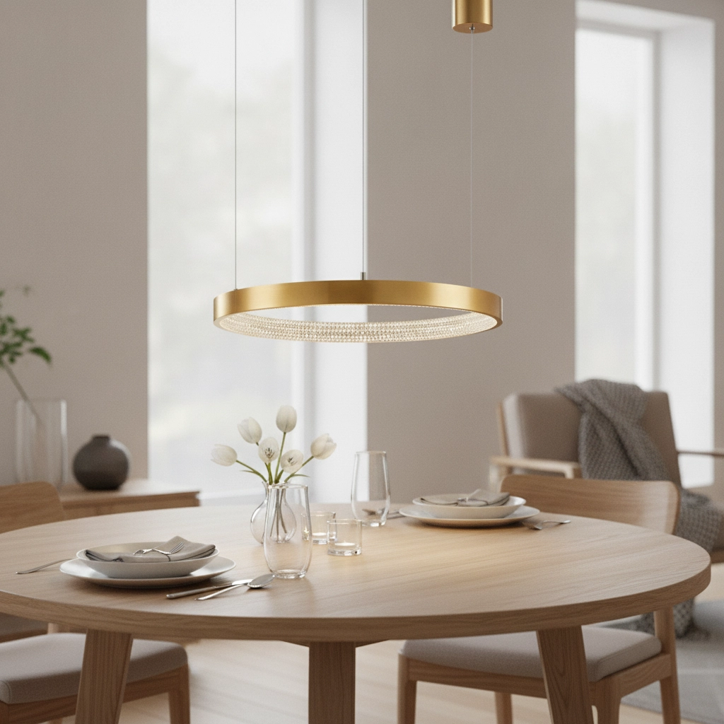 Pendelleuchte Preston gold Ø 40cm