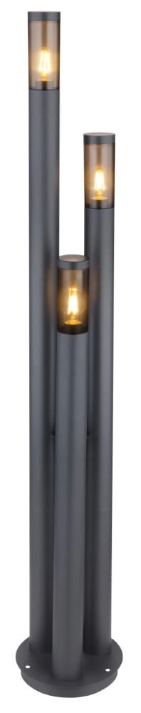 Moderne Terrassenlampe Boston 170 cm – 3-flammig