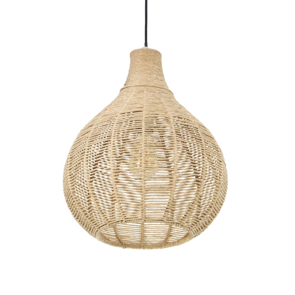 Hängelampe aus Rattan Janne Ø 35cm Trio 4017807629293