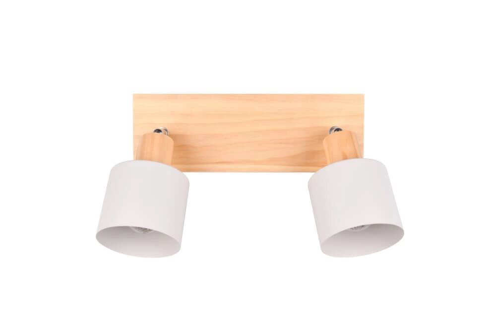 Doppelte Deckenleuchte Shanti mit Holzoptik Trio 4017807615722