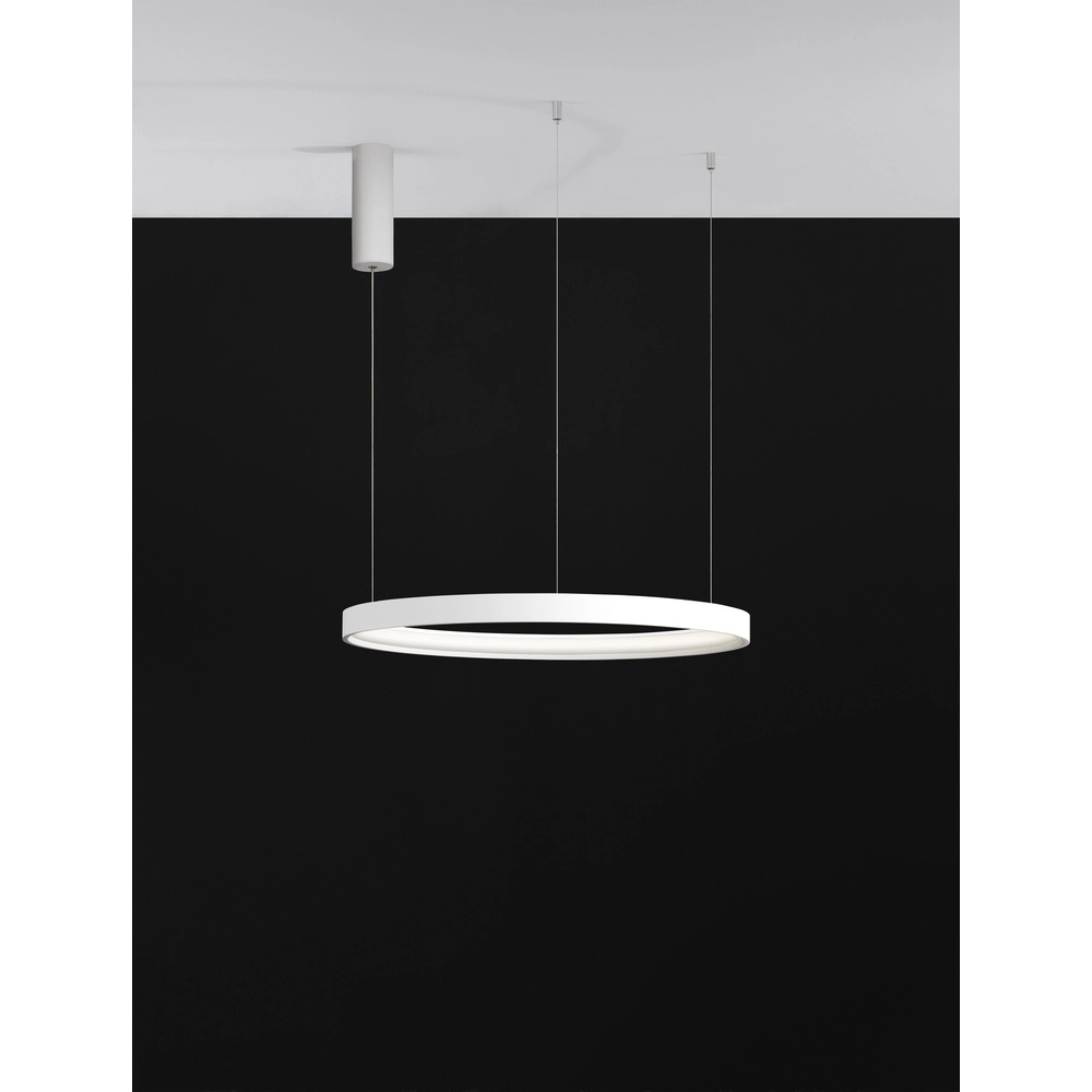 Runde Pendelleuchte Perrine weiß Ø 60cm Lyora 5212017438423