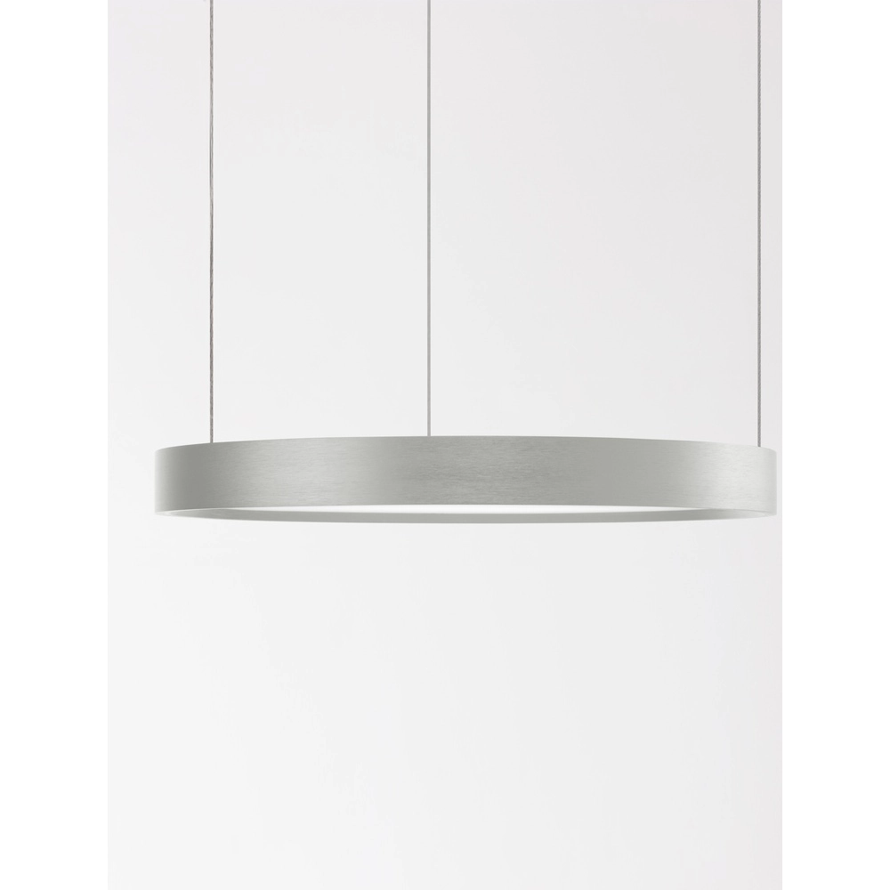 Runde Pendelleuchte Perrine silbergrau Ø 40cm Lyora 5212017438393