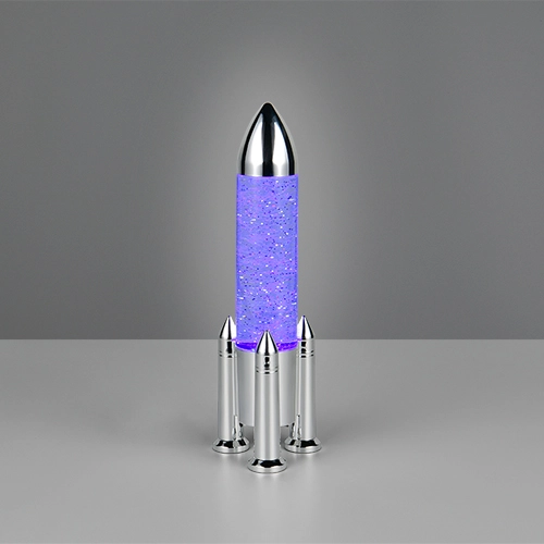 Tischlampe Apollo Raketen-Titan-Grau Trio 4017807681208