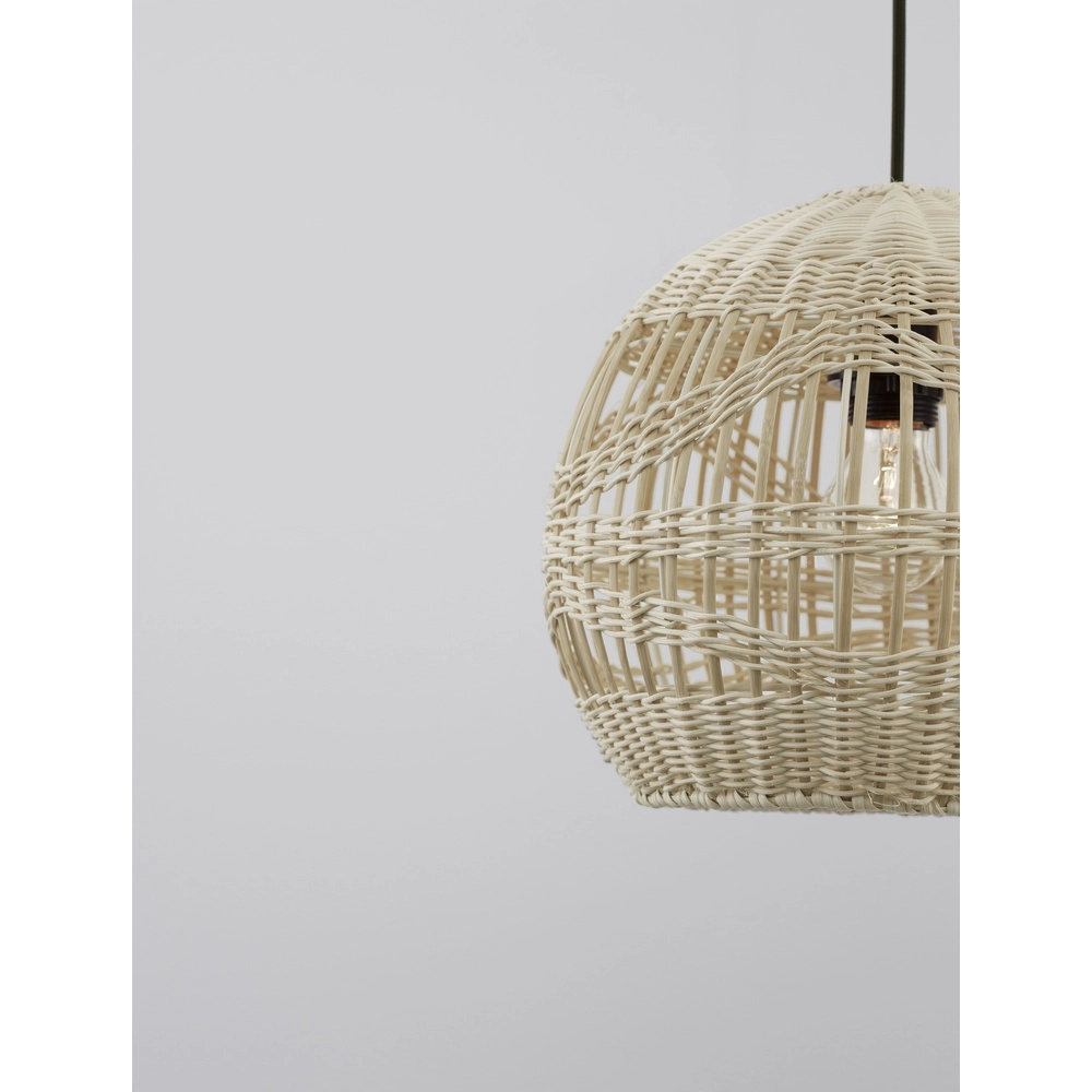 Rattan Pendelleuchte Marlo Kugel Ø 30cm Lyora 5212017438829