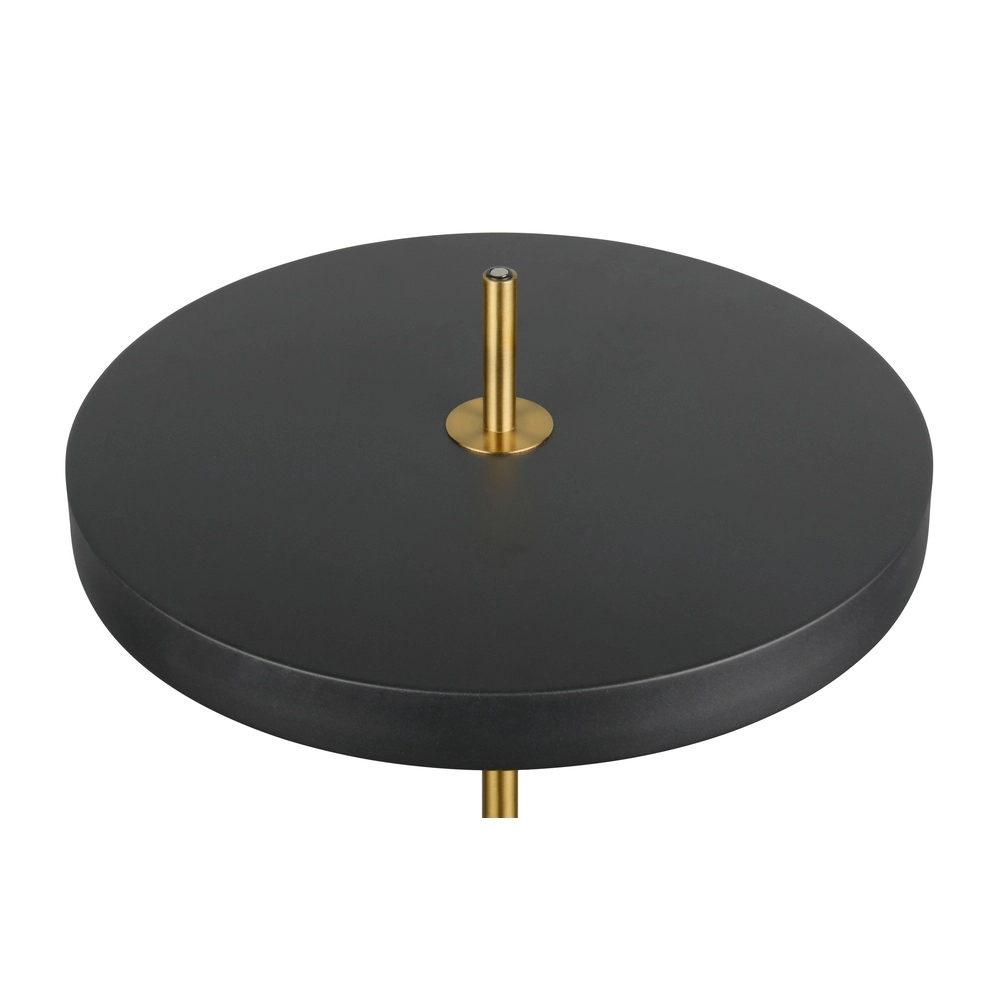 Moderne Stehleuchte Keaton schwarz mit gold Trio 4017807655926