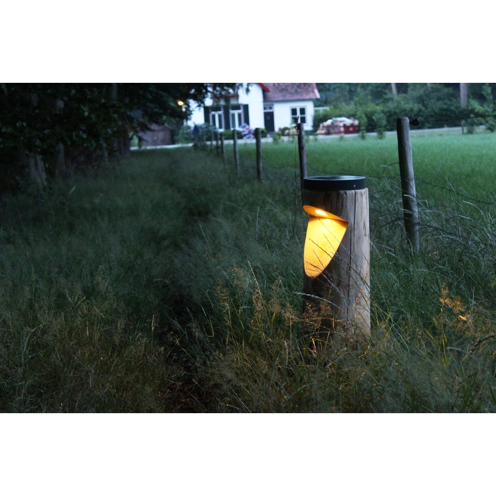 Holz-Solarbahnbeleuchtung Bosco Solar Kastanie – 65 cm – 2700.000 km Timberlab 8716803513747