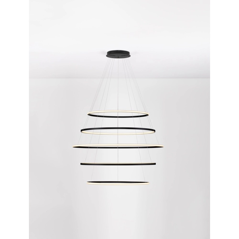Design-Pendelleuchte Maelo schwarz Ø 120cm