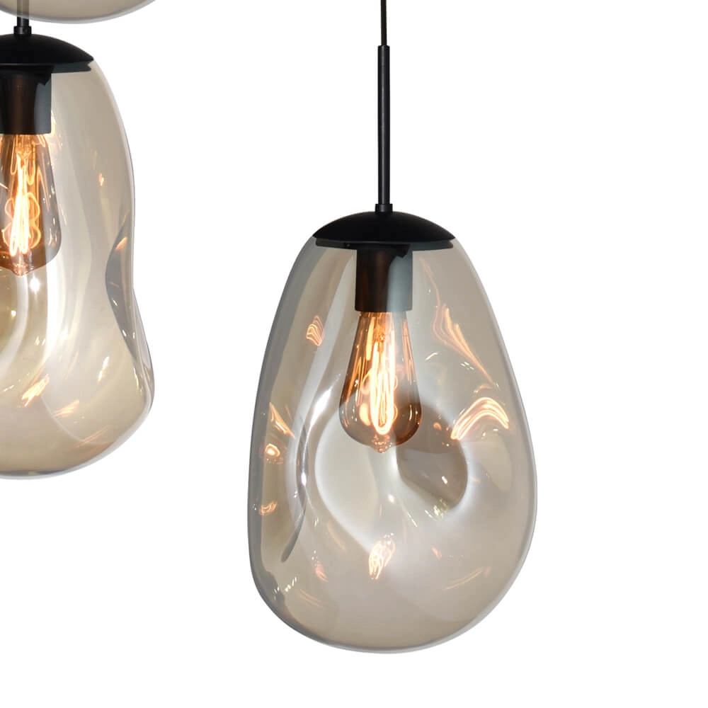 Vide-Hängelampe Lava 5x Goldglas Ø 22,5cm Masterlight 8718121286556