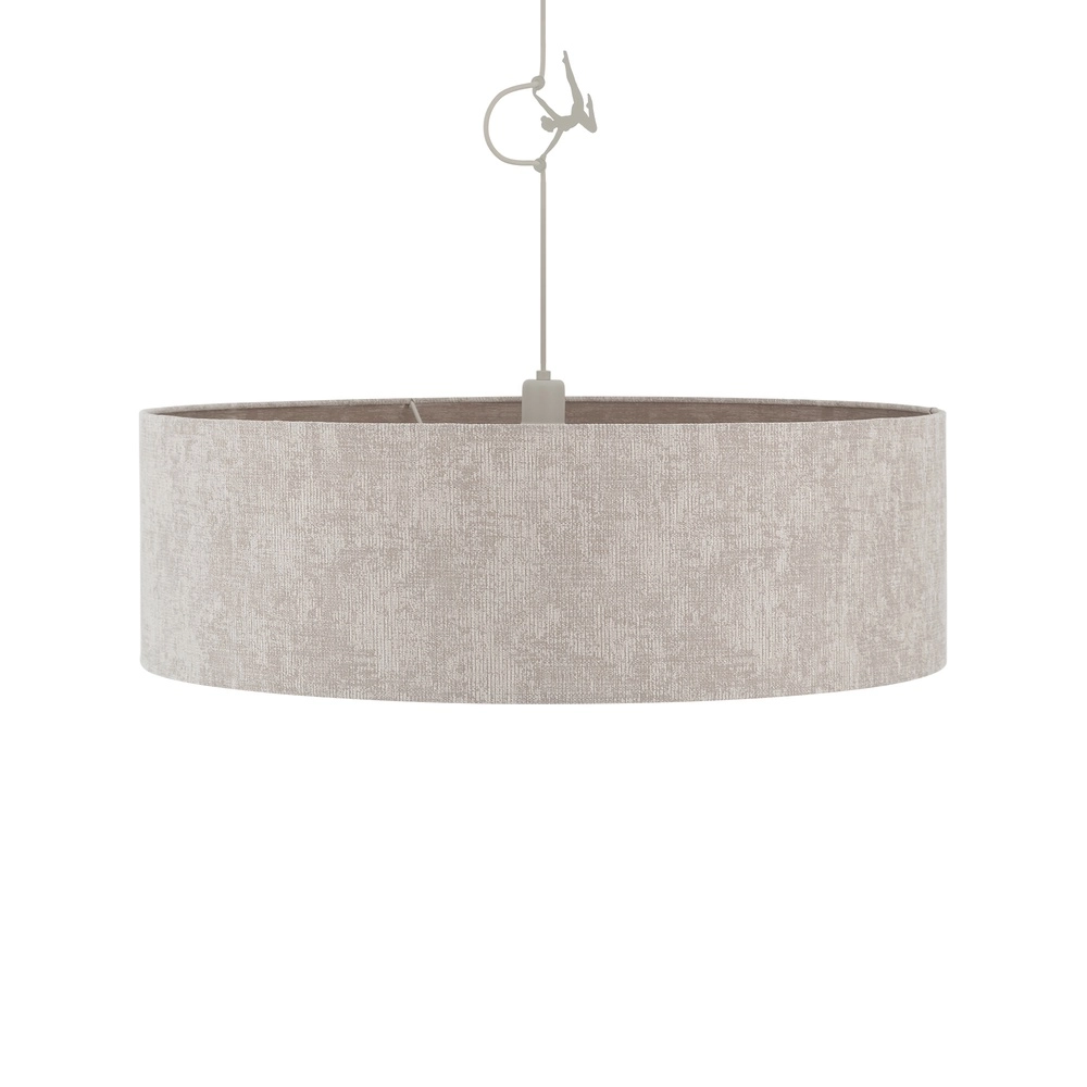 Pendellampe Cedro sandbraun Ø 65 cm Lyora 5903139116664