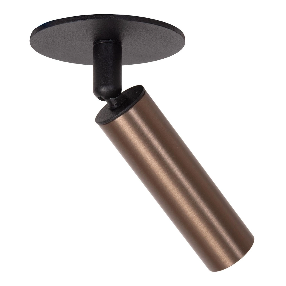 Deckenscheinwerfer Keoni Ø 8 cm Kaffeebraun Lucide 5411212094360