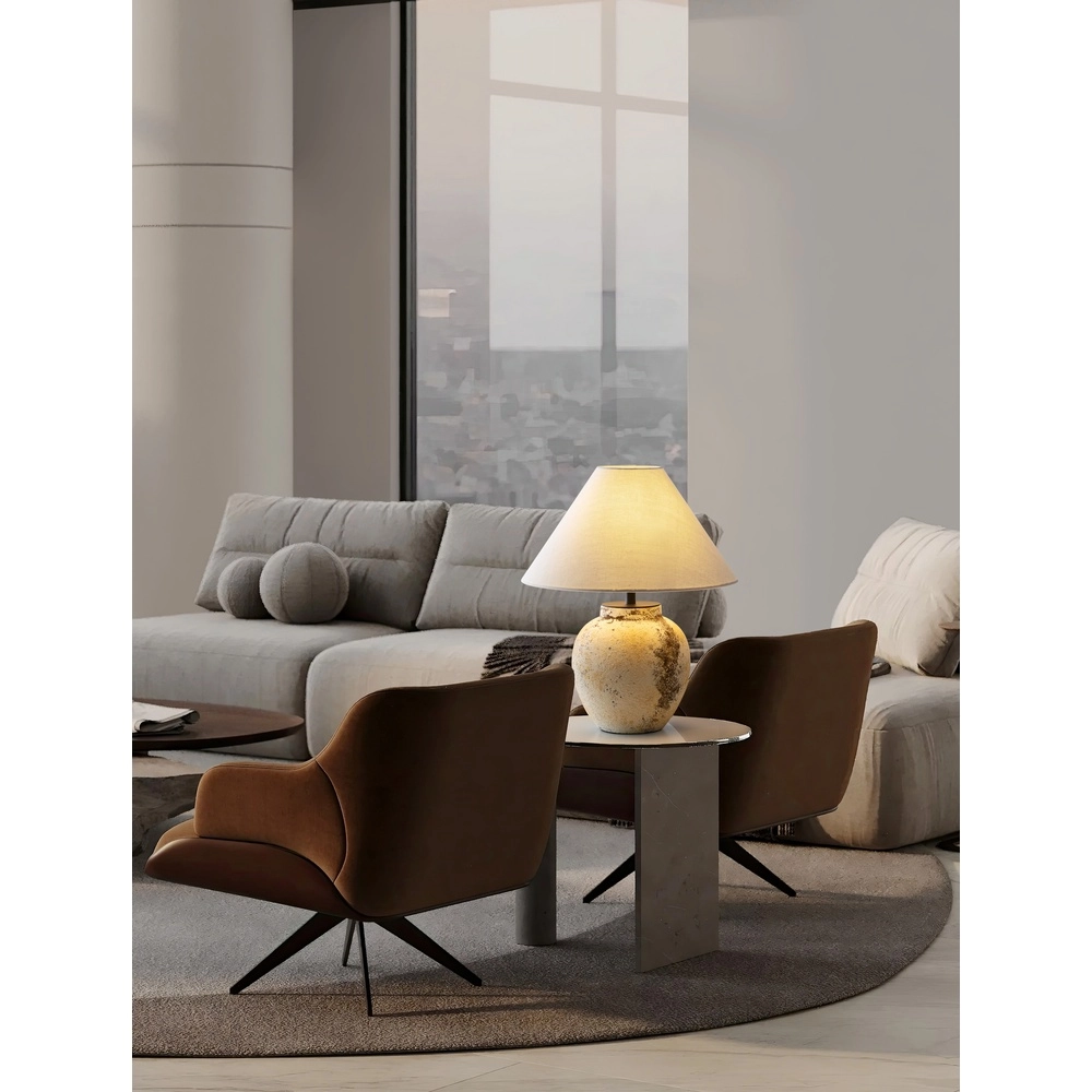 Tischlampe Lupe melierte Keramik Lyora 5212017477903