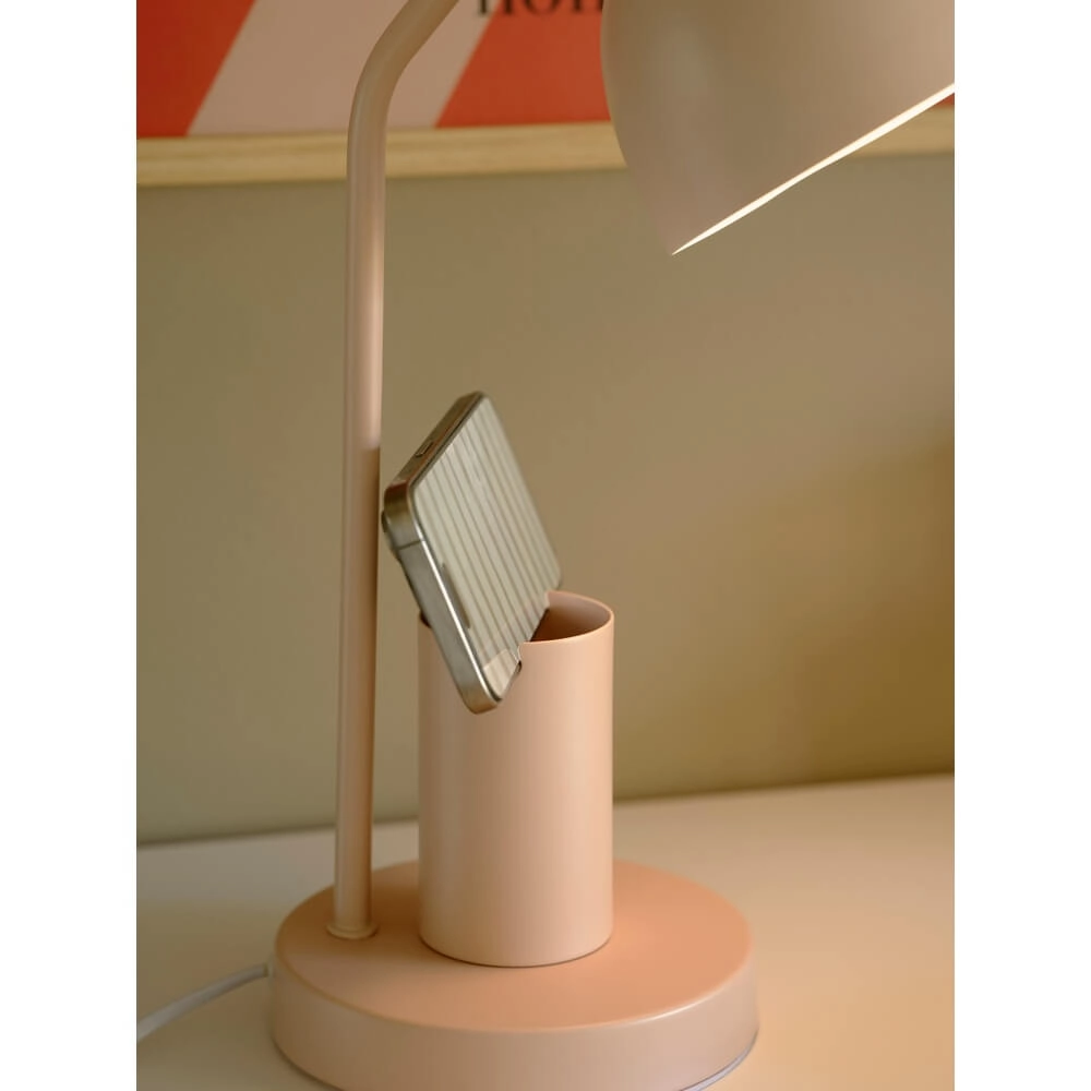 Rosa Schreibtischlampe Devone mit Stifthalter Nordlux 5704924024566