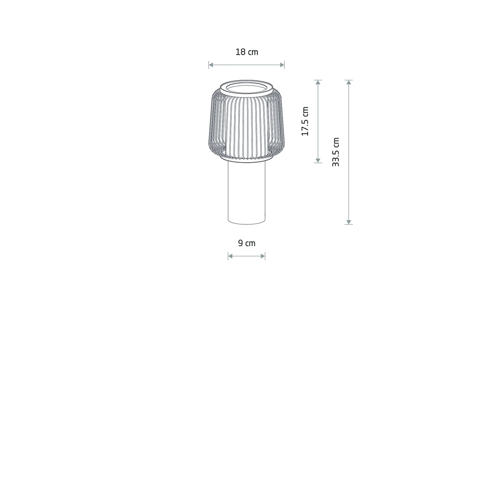 Tischlampe Nome Ø 18 cm sandbraun Lyora 5903139122528