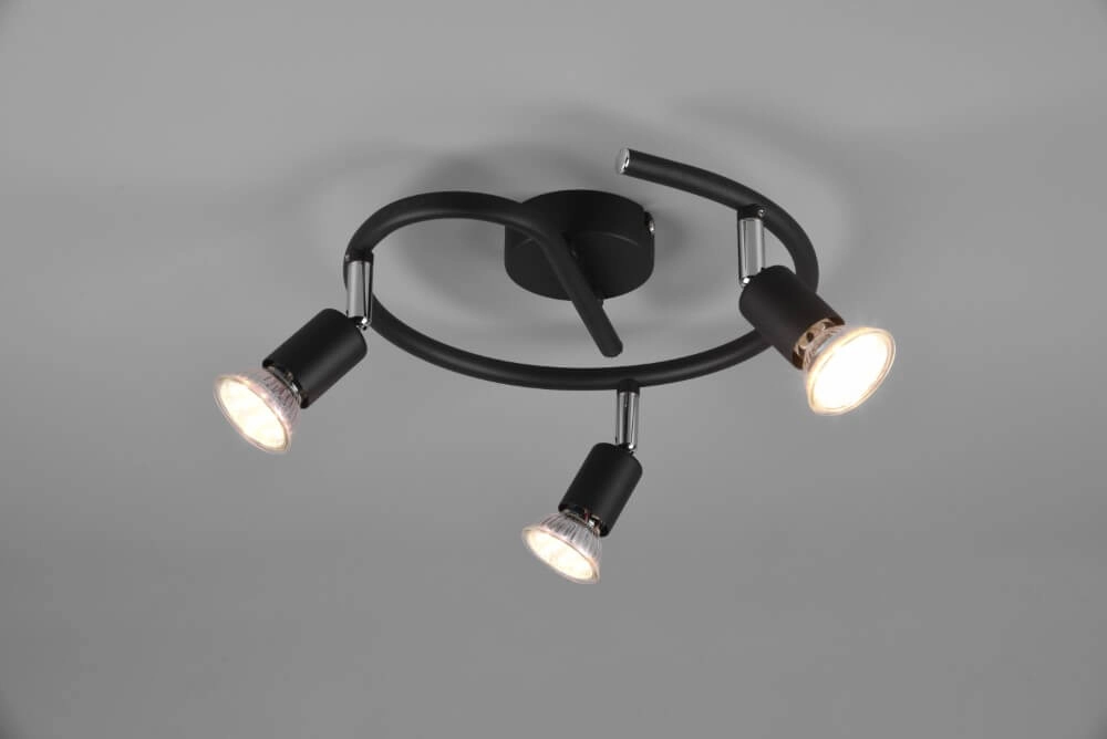 Stelle Paris 3-Licht-Schwarz Trio 4017807505115