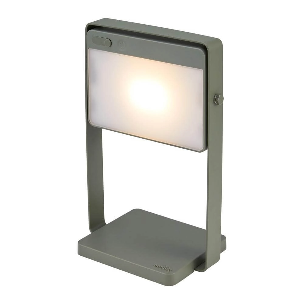 Design-Tischleuchte Saulio Grün wiederaufladbar Nordlux 5704924017520
