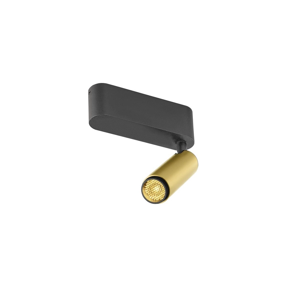 Aufputz-Spot Grip! S Gold mit Schwarz 3000K