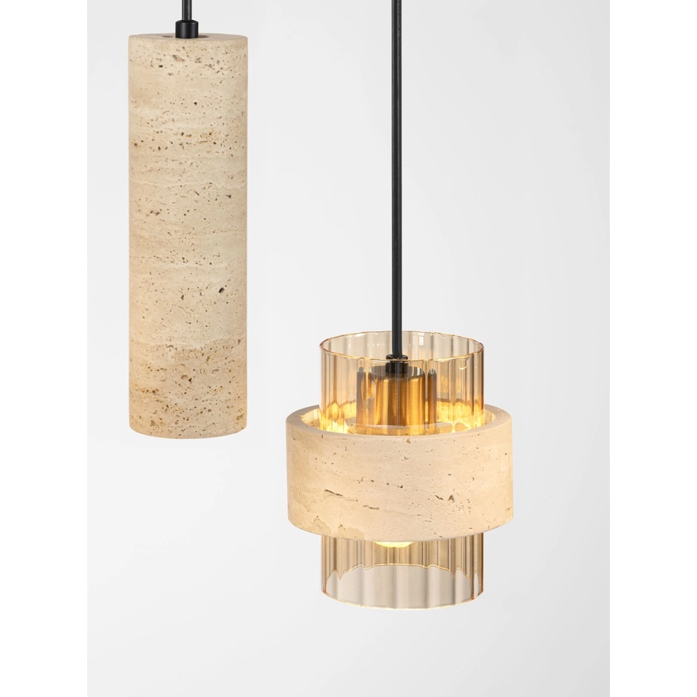 7-Licht Pendellampe Melony Moderner Sandbraun Lyora 5212063501263
