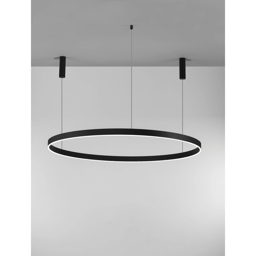 Pendelleuchte Motif schwarz Ø 150cm 3000K