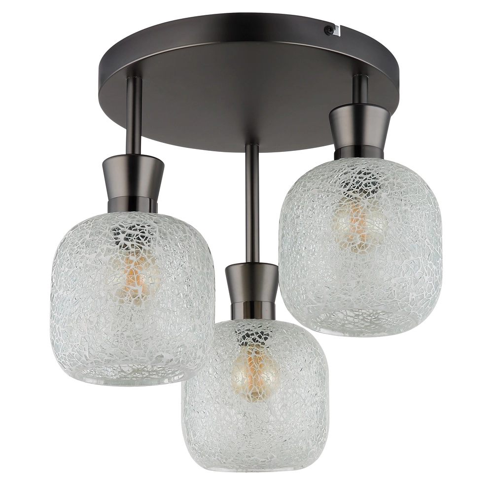 3-Licht Deckenlampe Brokana Gunmetal Globo 9007371572465
