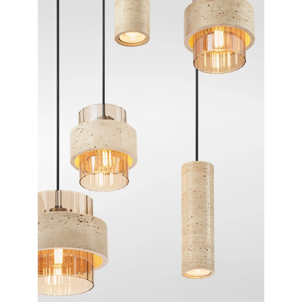 Moderne Pendellampe Melony Sandbraun Lyora 5212063501256